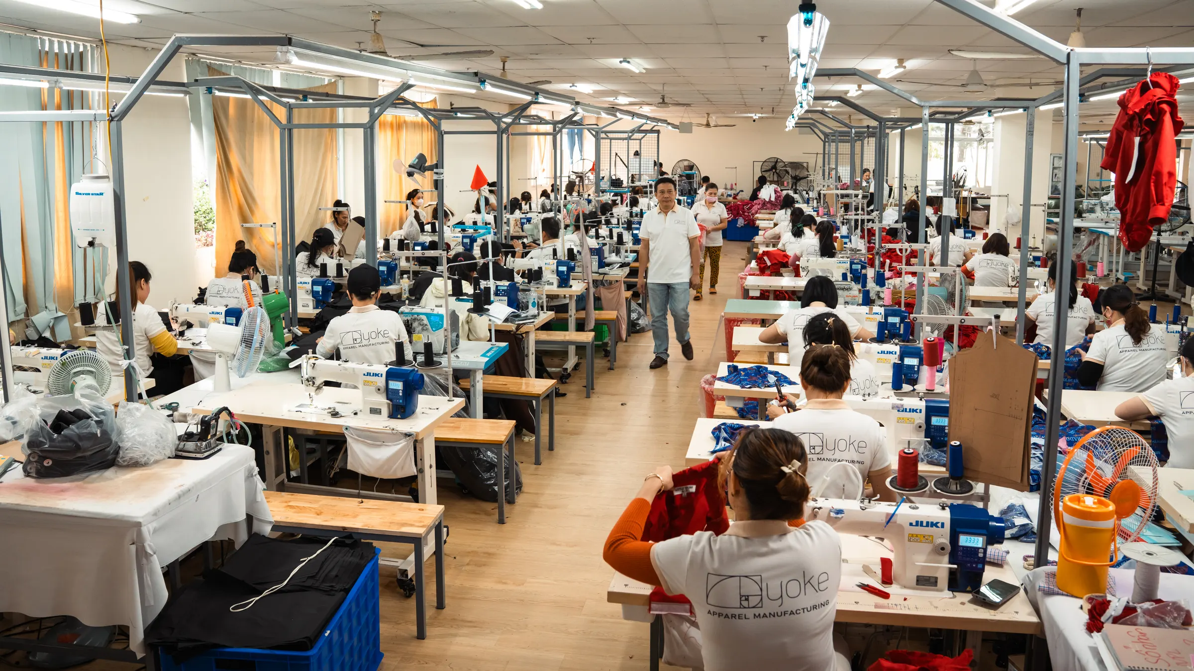 Yoke sewing floor in Đà Nẵng