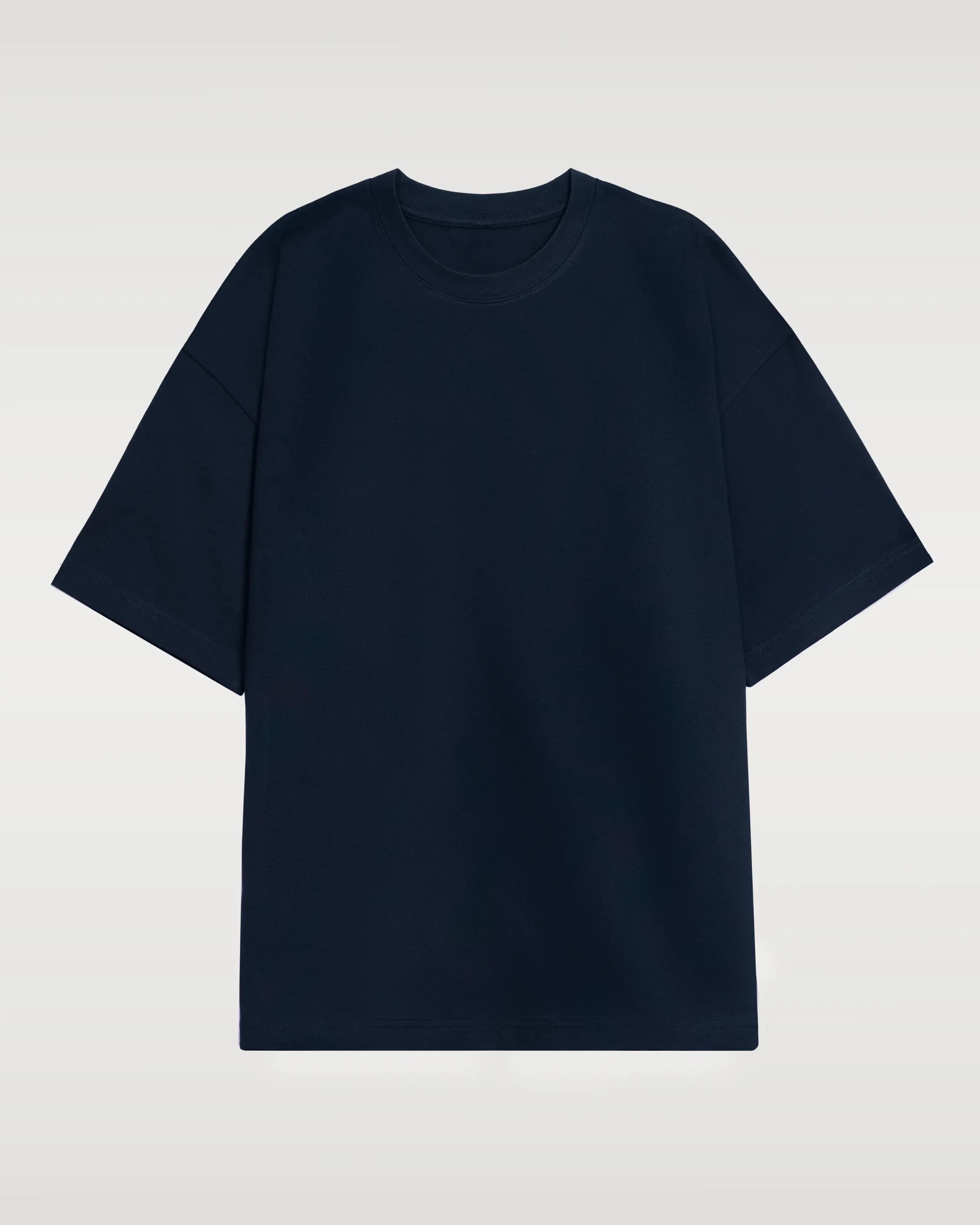 Navy heavyweight relax fit T-shirt