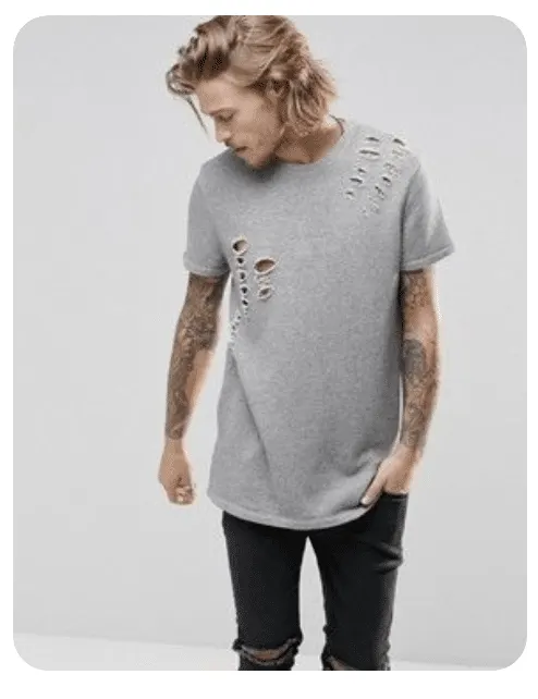 Distressed t shirt